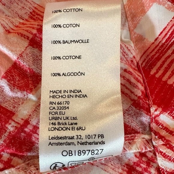 Free People Bluebell Maxi Dress Cherry Combo Medium NWT Picnic Prairie Bohemian - Picture 14 of 17